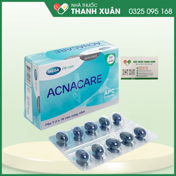 Acnacare - Giúp ngăn ngừa, hỗ trợ điều trị mụn và viêm các tuyến bã nhờn trên da